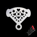 Ooh Stencils M02 - Pochoir Hearts & Stars Mirror